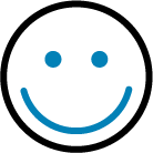 Intent to stay A smiley face icon
