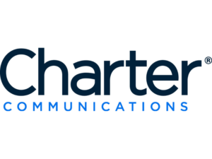 Charter in large letters above Communications in a smaller font, both in blue