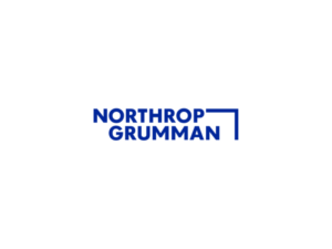 Northrup Grumman in blue with a line from the P to the N