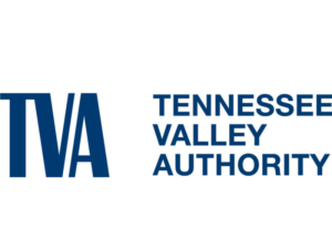 The text TVA on the left and Tennessee Valley Authority in three lines next to it