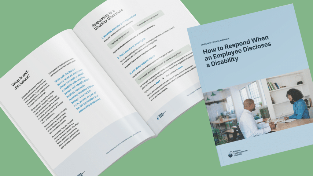 Mock Up of Resource on Employee Disclosure
