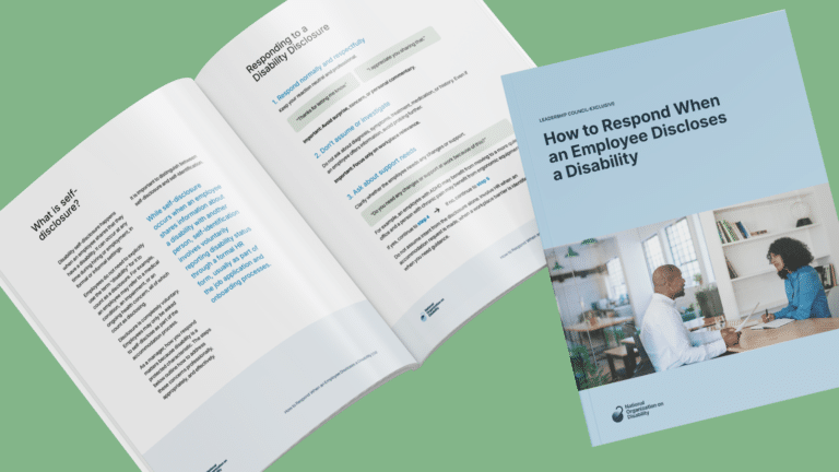 Mock Up of Resource on Employee Disclosure