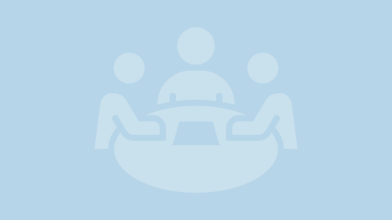 Cartoon of people sitting at roundtable