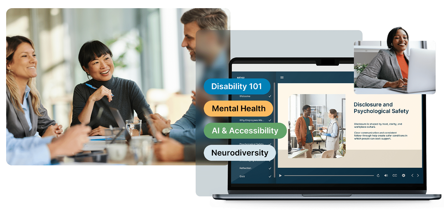 2 overlays demonstrating inclusive workplaces