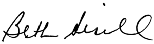 Beth Sirull's signature