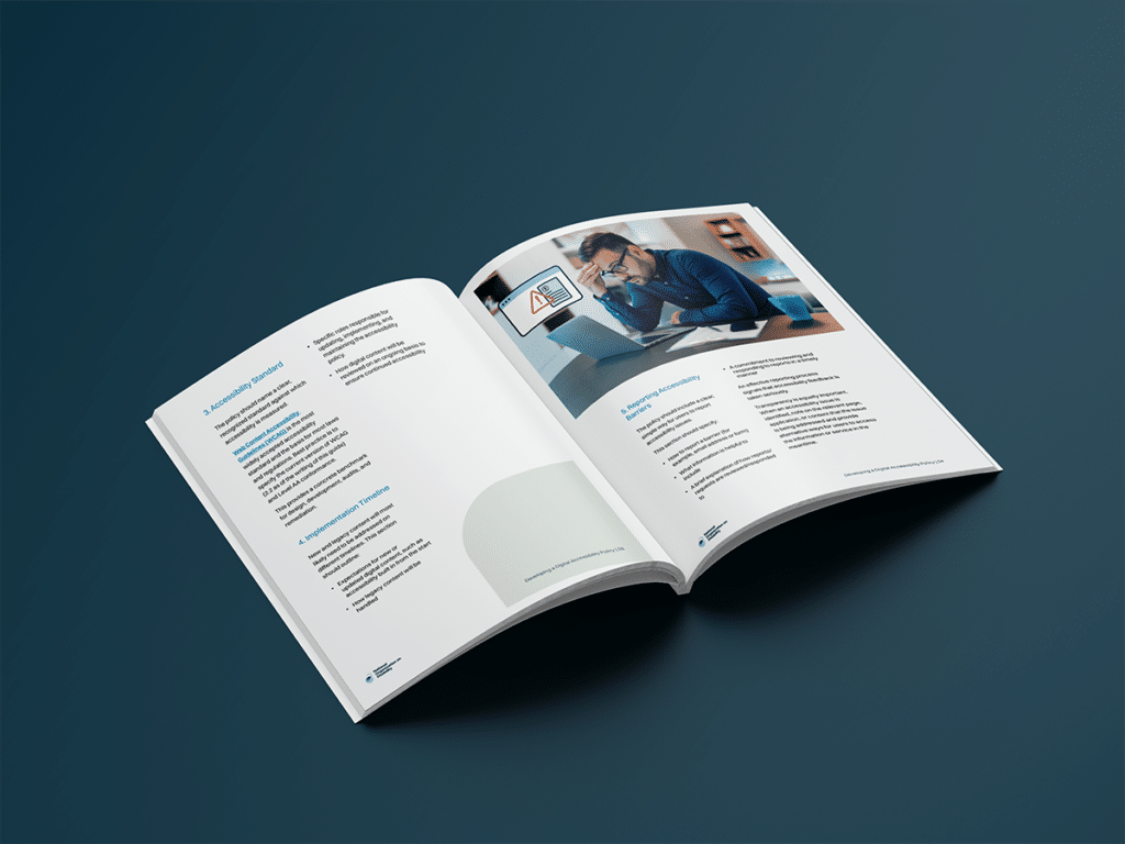 an open resource against a dark blue background