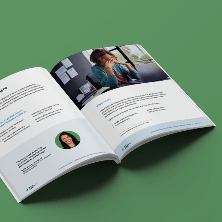 Document mock up against green background
