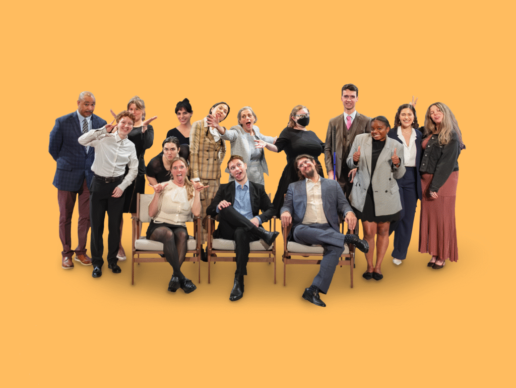 Group shot of the NOD staff looking silly