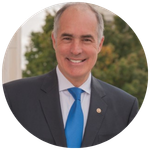 Bob Casey in circular frame