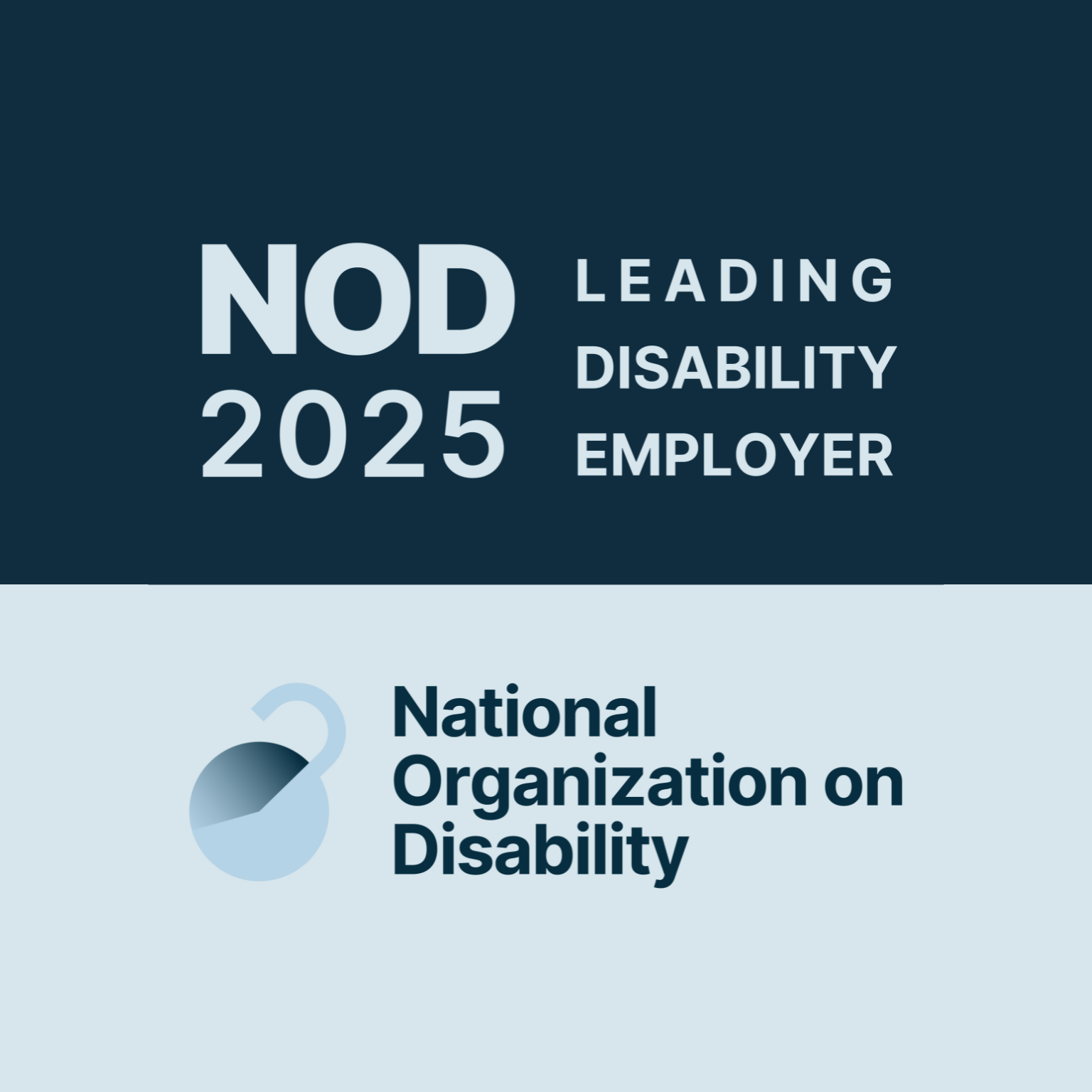 Seal Designating Leading Disability Employers for 2025